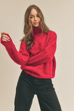 Load image into Gallery viewer, Carissa- Fuzzy Neck Turtle Neck Sweater
