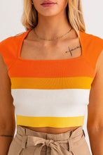 Load image into Gallery viewer, Parker- Color Block Stripe Knit Top
