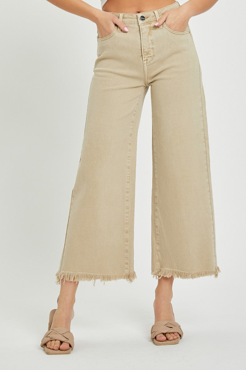 Dale- High Rise Crop Wide Leg Pants