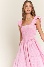 Load image into Gallery viewer, Layla- Gingham Midi Dress
