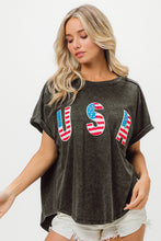 Load image into Gallery viewer, USA Letter Vintage Washed Top
