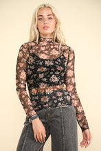 Load image into Gallery viewer, Collins- High Neck Sheer Mesh Top
