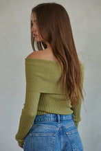 Load image into Gallery viewer, Kari- Ribbed Fold Over Sweater
