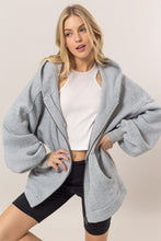 Load image into Gallery viewer, Kendall- French Terry Oversized Hood Jacket
