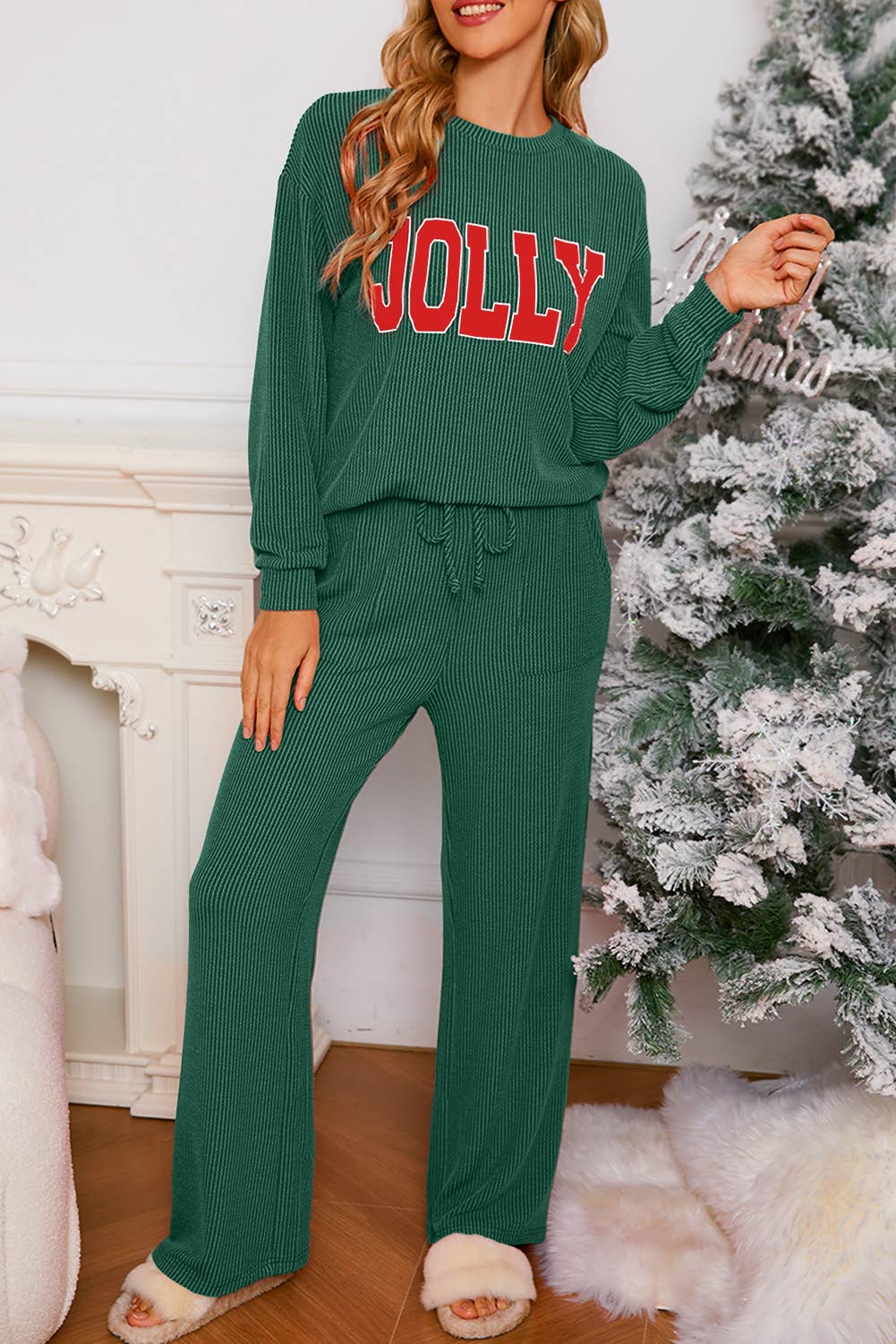 JOLLY Corded Long Sleeve W/ Pants Set (Sold together)