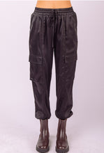 Load image into Gallery viewer, Matilda- Satin Cargo Jogger Pants
