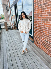 Load image into Gallery viewer, Andie- Leopard Mock Neck Sweater
