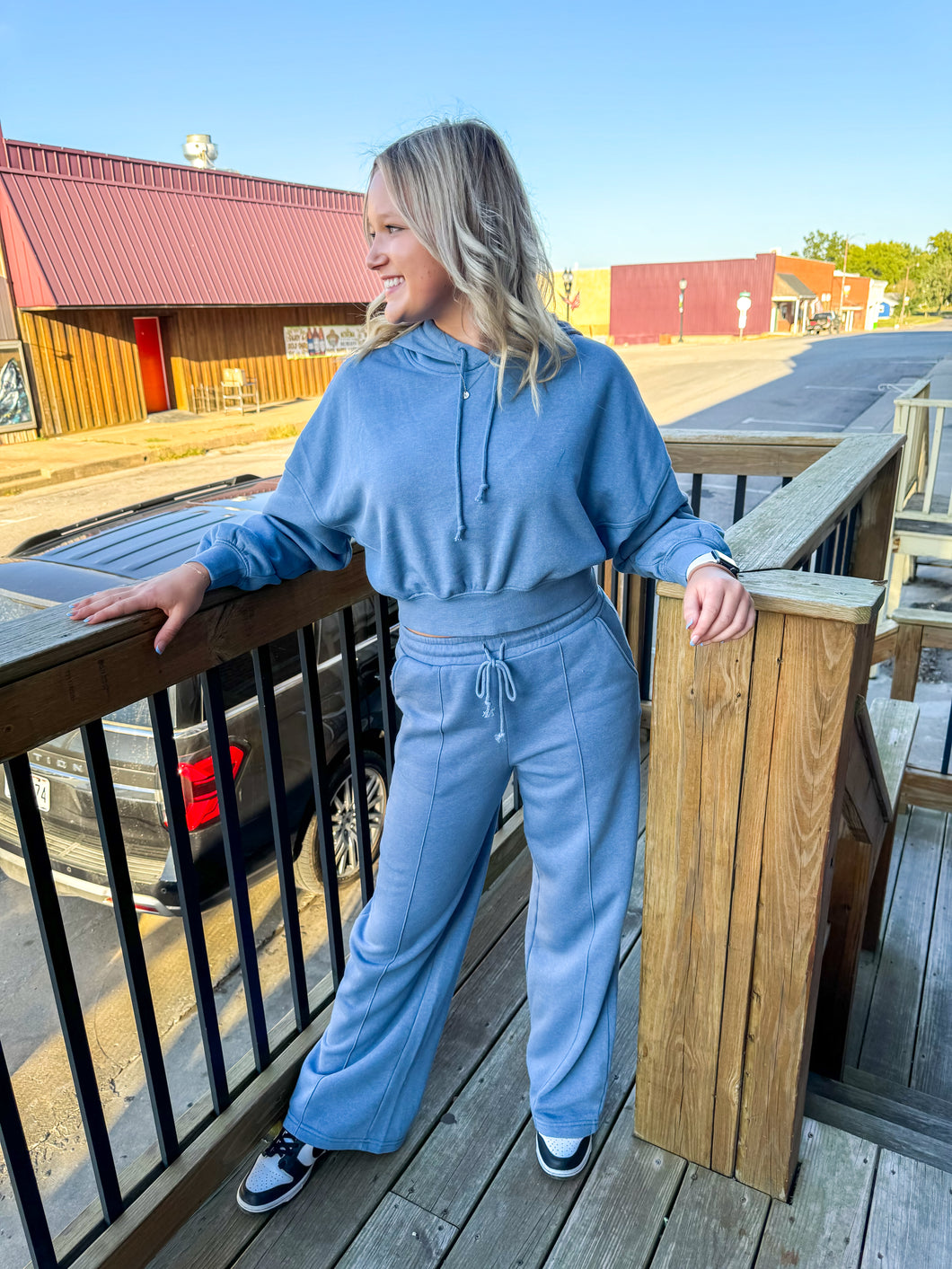 Gwen- High Waist Drawstring Sweat Pants