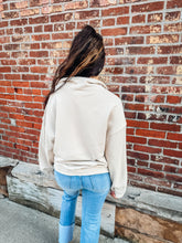 Load image into Gallery viewer, Darcey- Mineral Washed Button Down Knit Sweatshirt
