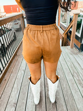 Load image into Gallery viewer, Frances- High Waist Suede Shorts
