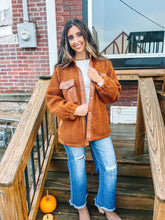 Load image into Gallery viewer, Bonnie- Fuzzy Sherpa Button Up Jacket
