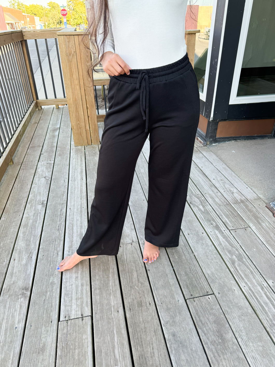 Julia- High Waist Drawstring Sweatpants