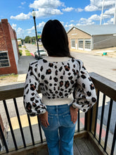 Load image into Gallery viewer, Greta- Leopard Bow Sweater
