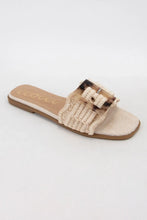 Load image into Gallery viewer, Leslie- Tortoise Buckle Edge Slide Sandal
