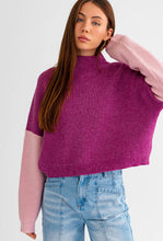 Load image into Gallery viewer, Macie-Color Block Ribbed Sweater
