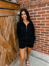 Load image into Gallery viewer, Ingrid- Long Sleeve Zip Collared Romper
