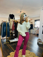 Load image into Gallery viewer, Juniper- Scrunch Waist Flare Legging
