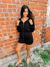 Load image into Gallery viewer, Ingrid- Long Sleeve Zip Collared Romper
