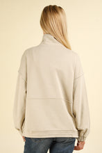 Load image into Gallery viewer, Darcey- Mineral Washed Button Down Knit Sweatshirt
