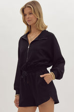 Load image into Gallery viewer, Ingrid- Long Sleeve Zip Collared Romper
