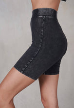 Load image into Gallery viewer, Kinsley- Mineral Washed Biker Shorts
