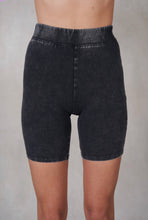 Load image into Gallery viewer, Kinsley- Mineral Washed Biker Shorts
