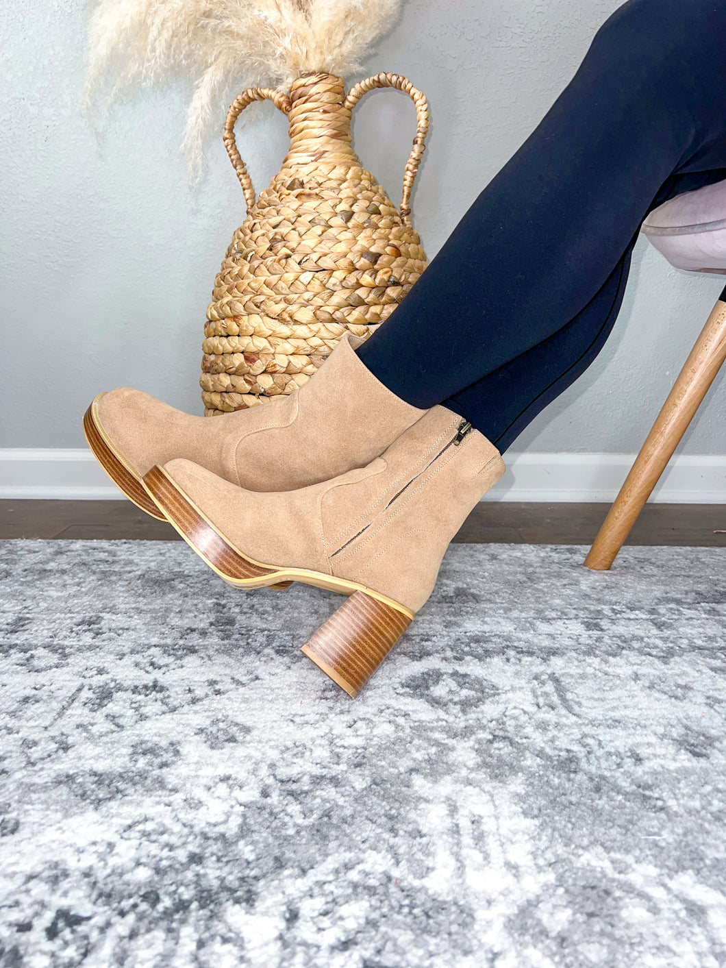 Luca- Block Heel Bootie